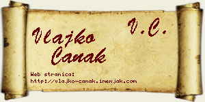 Vlajko Čanak vizit kartica